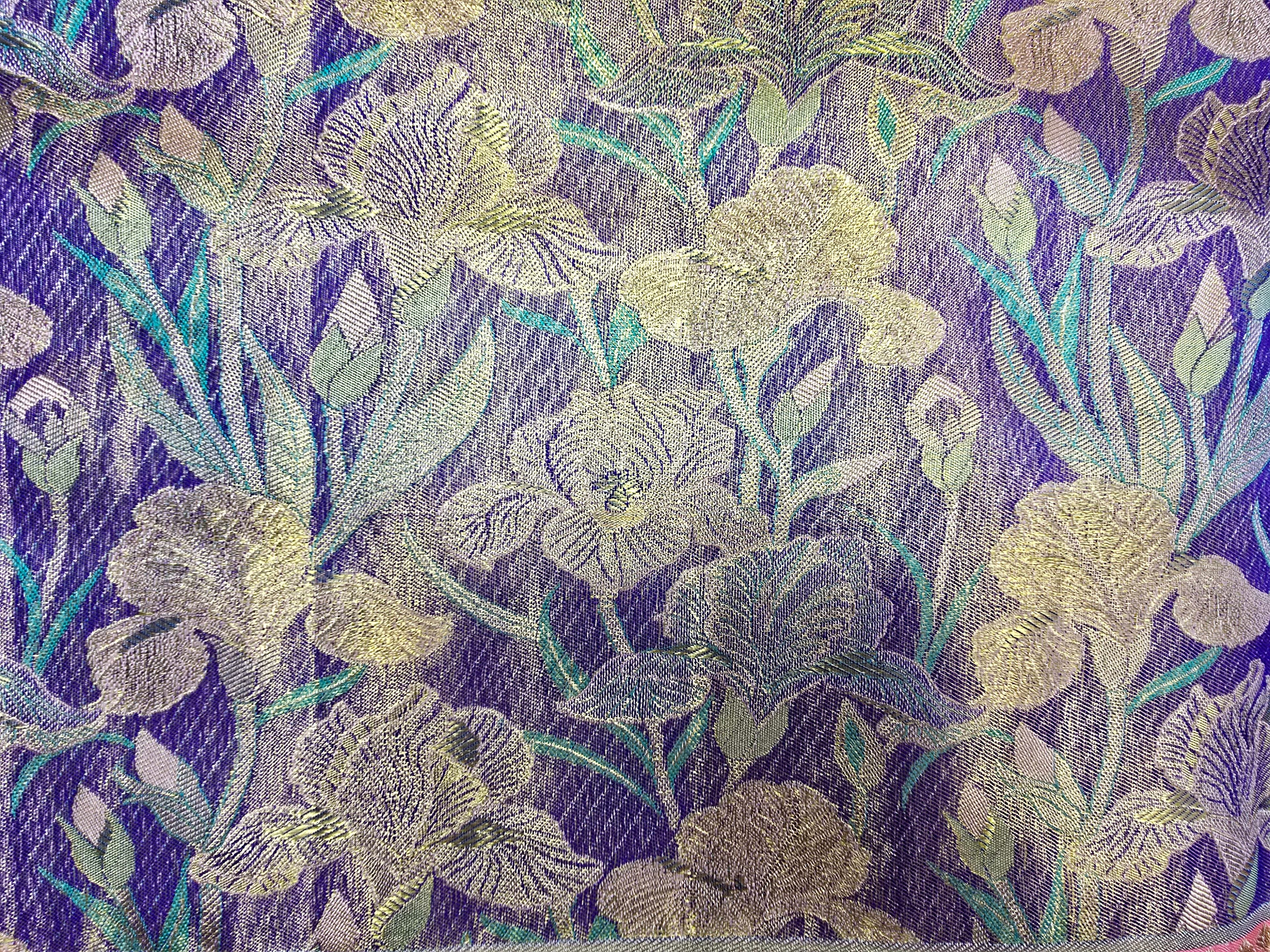 Handloom Lavender With Peach Silk Saree thumbnail 4