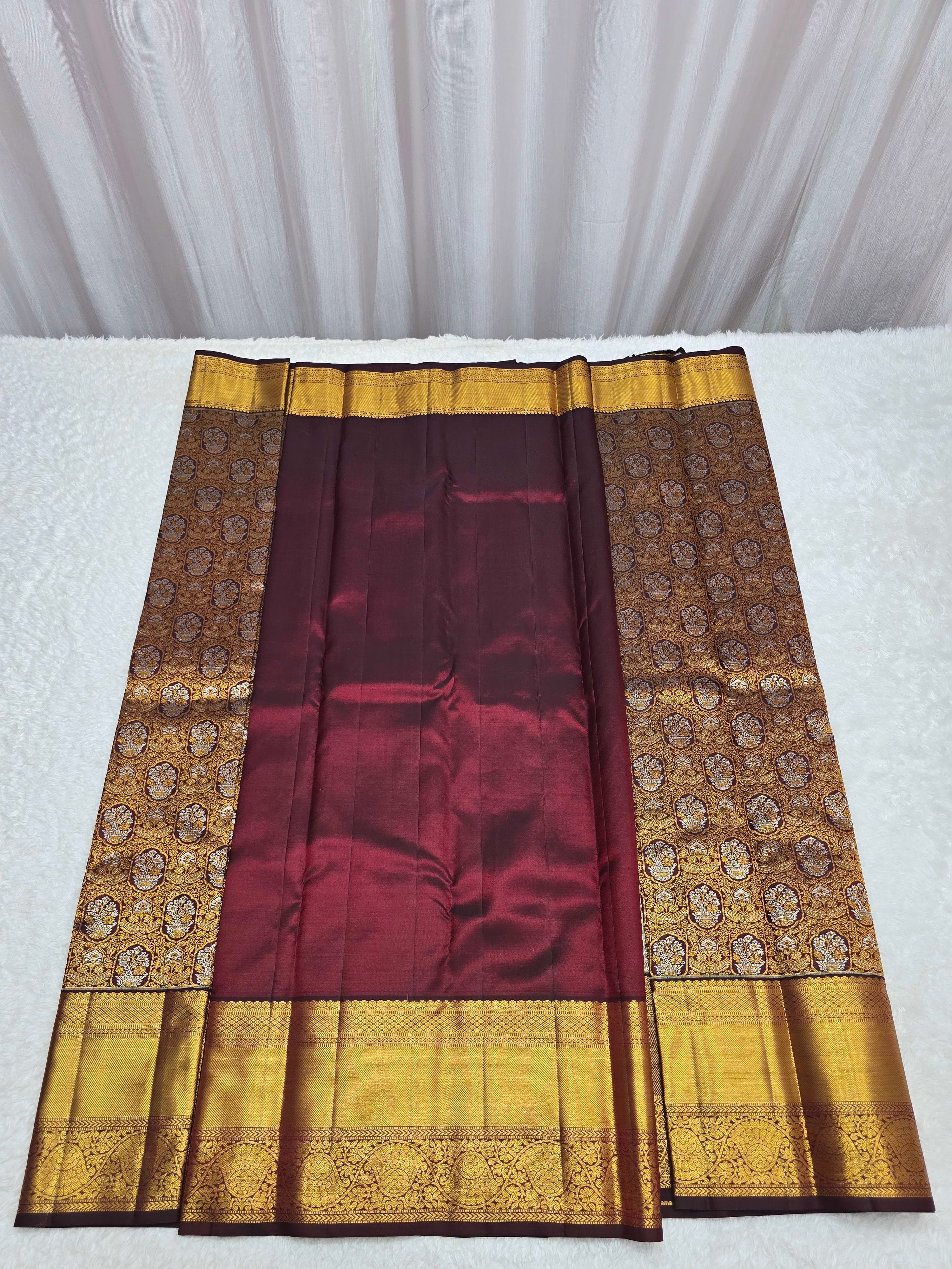 Handloom Snuff Silk Saree thumbnail 6