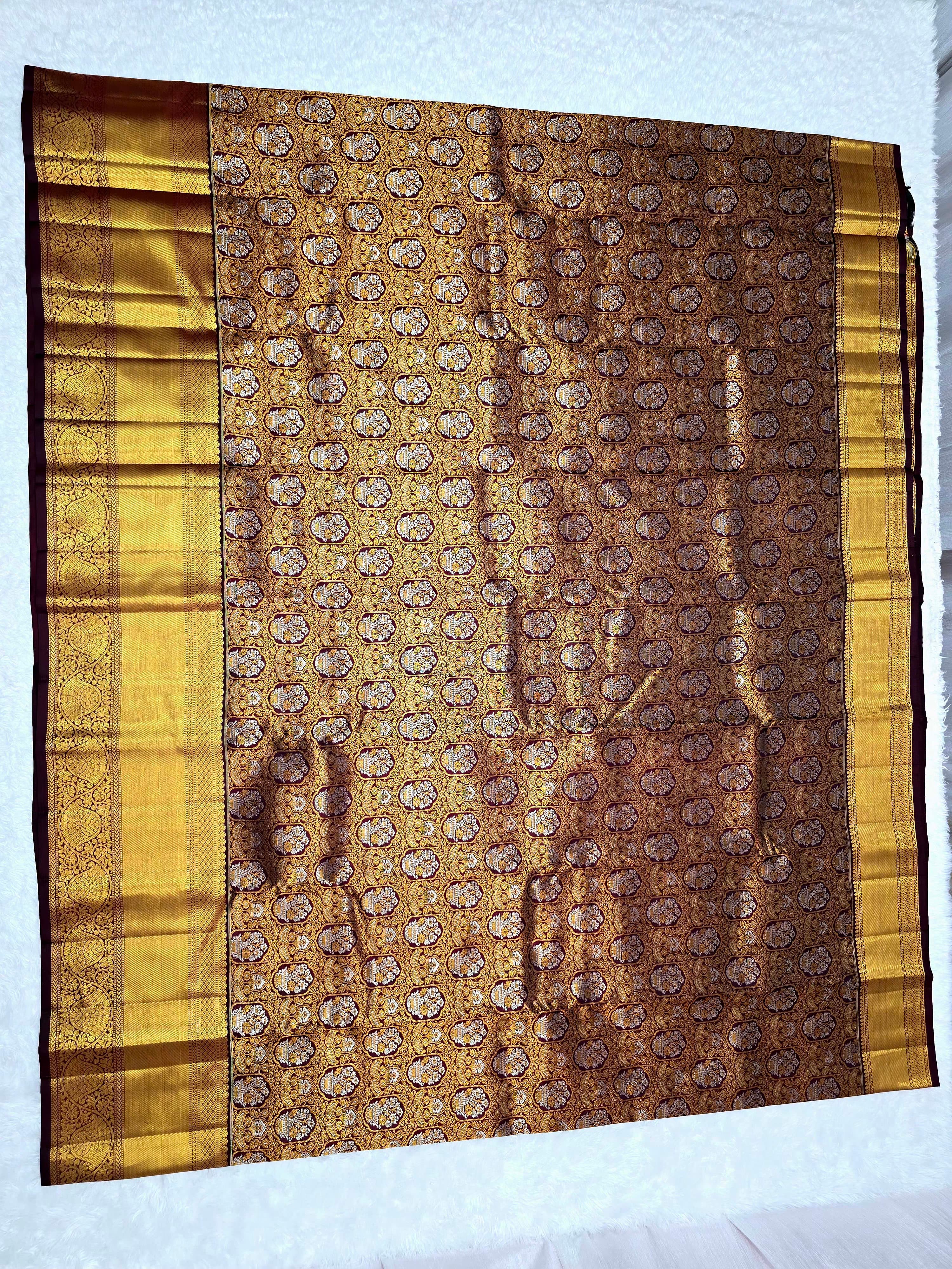 Handloom Snuff Silk Saree thumbnail 2