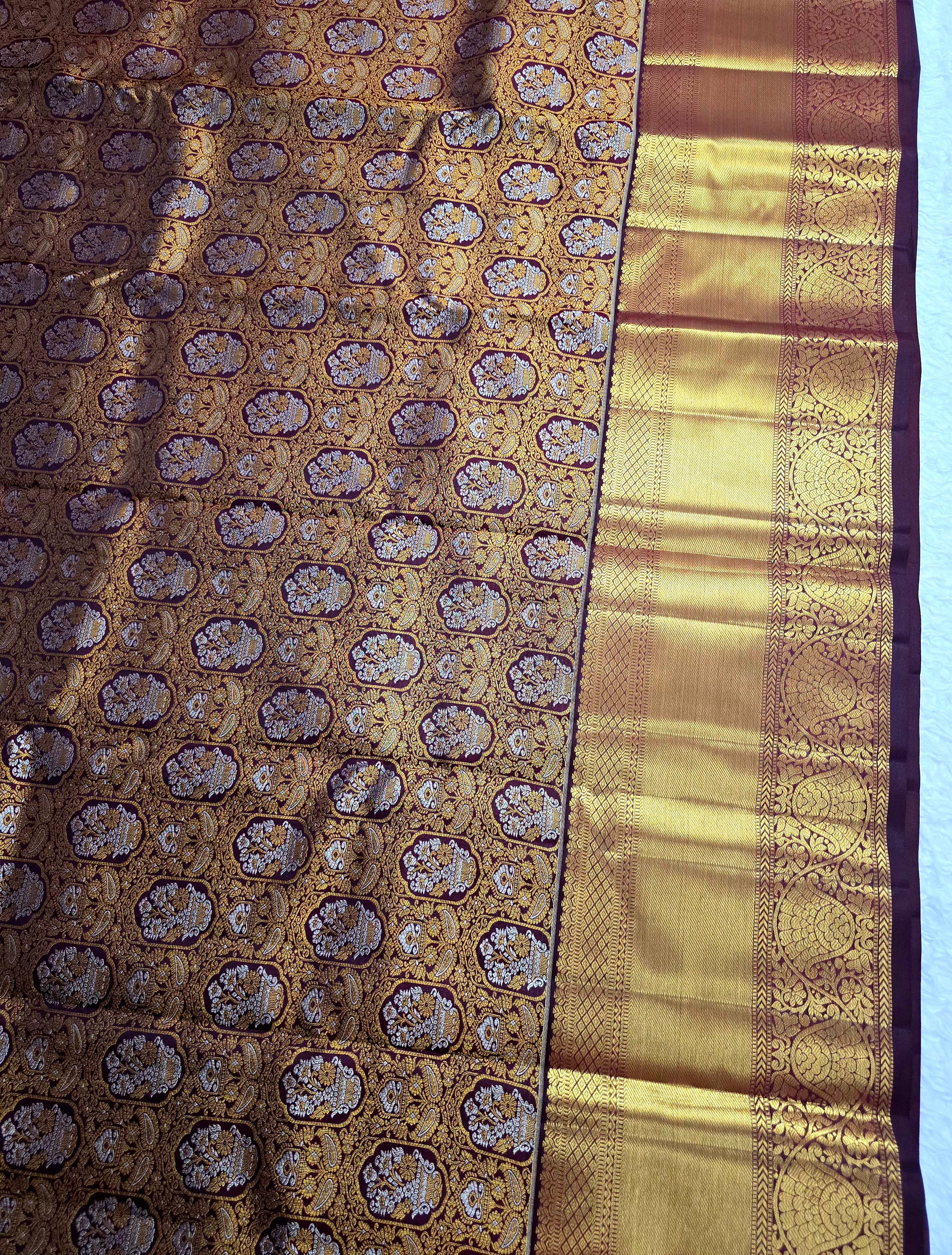 Handloom Snuff Silk Saree thumbnail 5