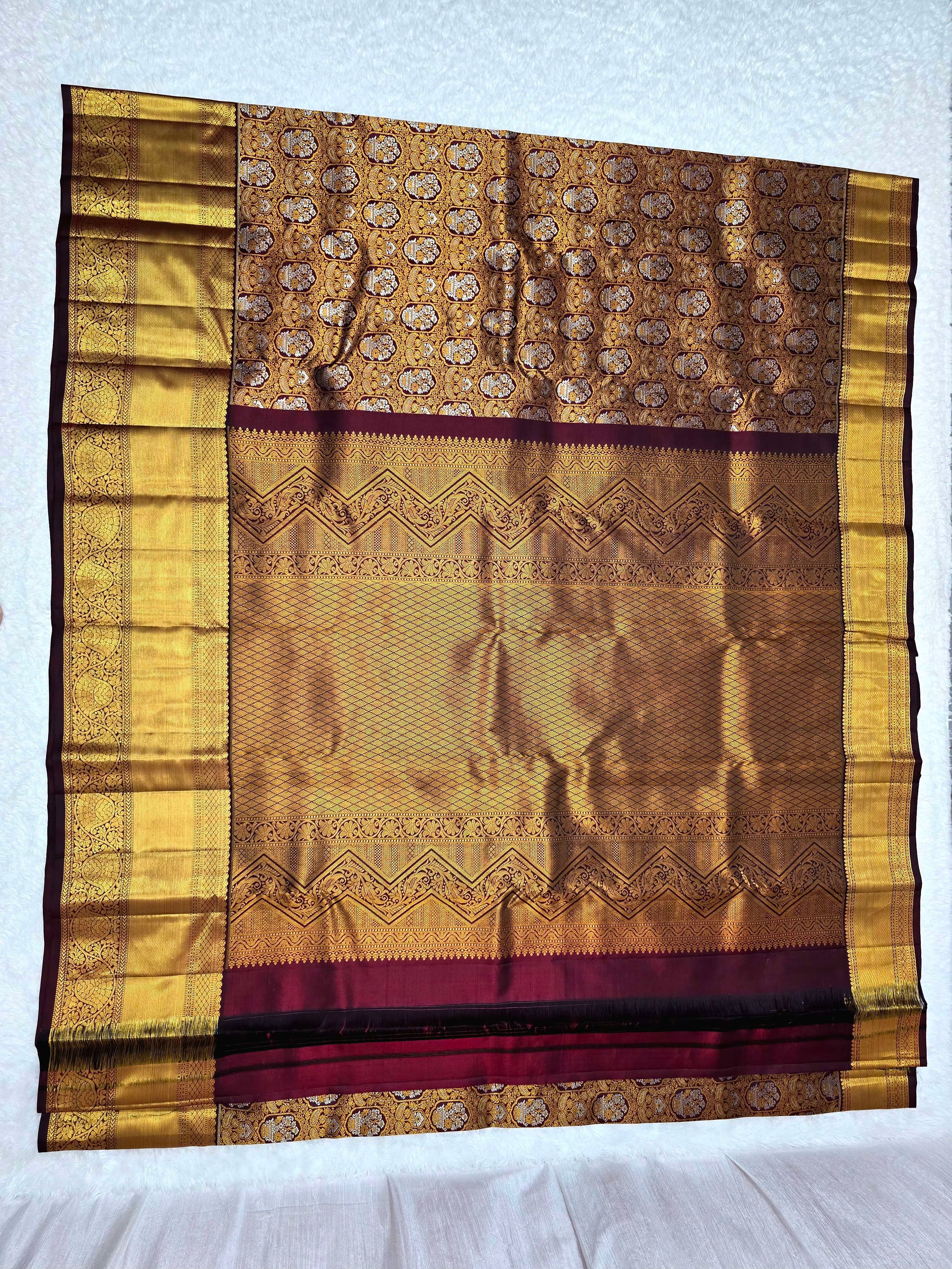 Handloom Snuff Silk Saree thumbnail 3