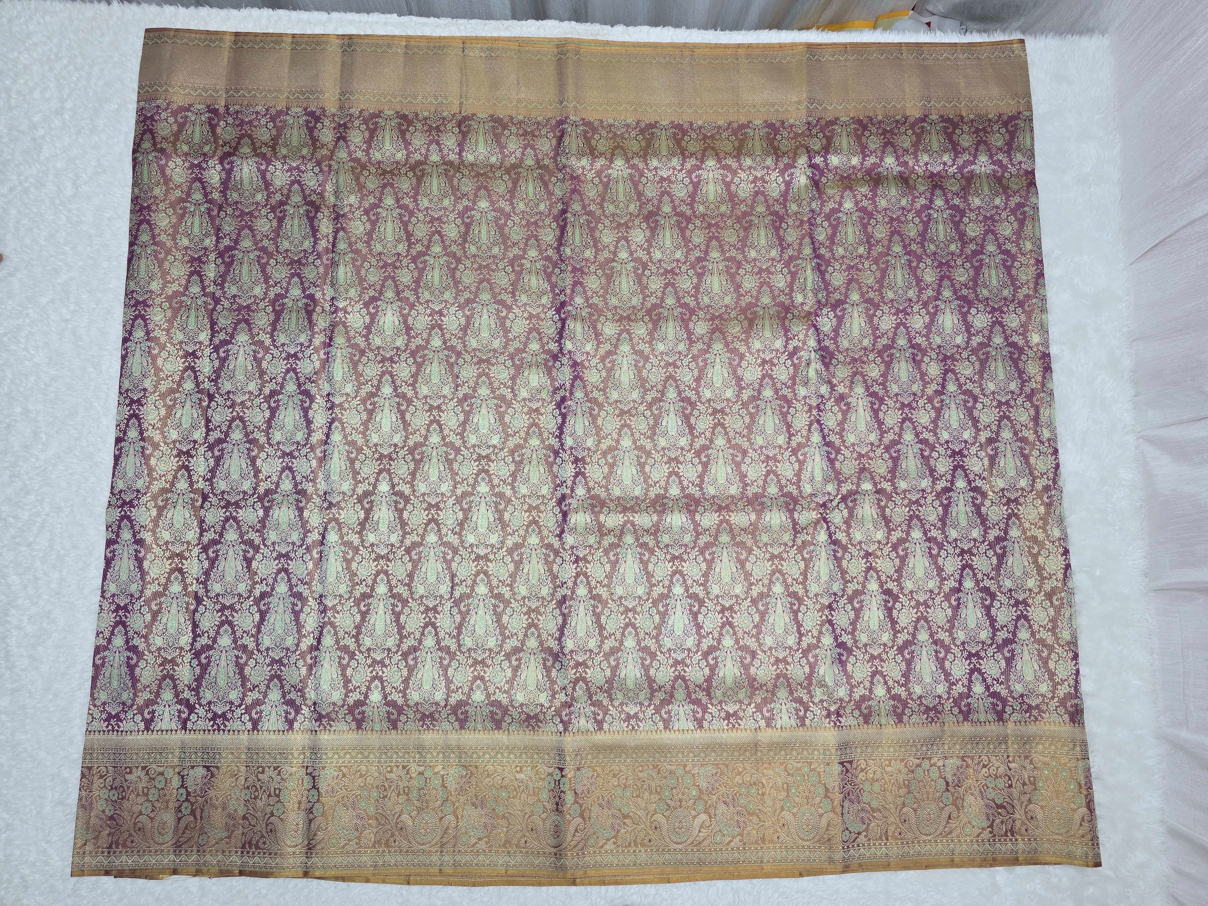 Handloom Mazantha Pink Silk Saree thumbnail 2