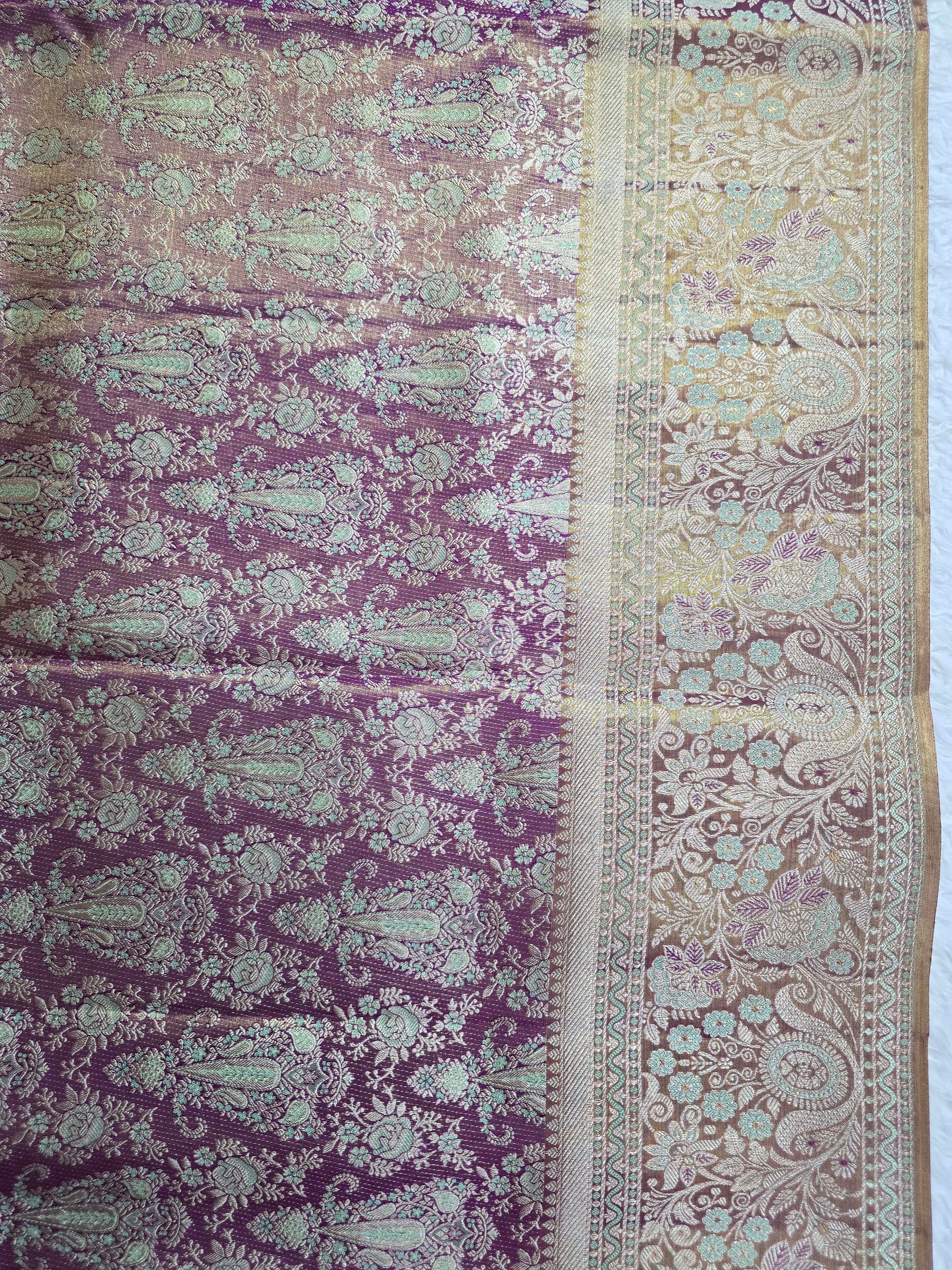 Handloom Mazantha Pink Silk Saree thumbnail 5