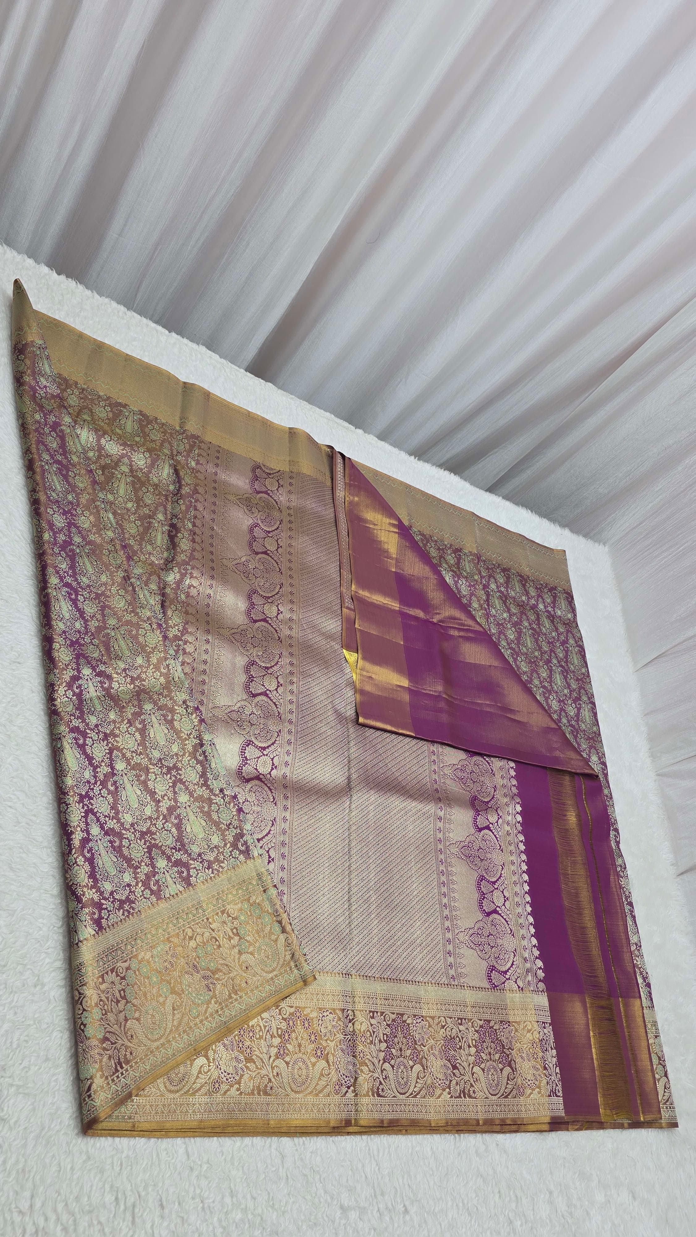 Handloom Mazantha Pink Silk Saree thumbnail 7