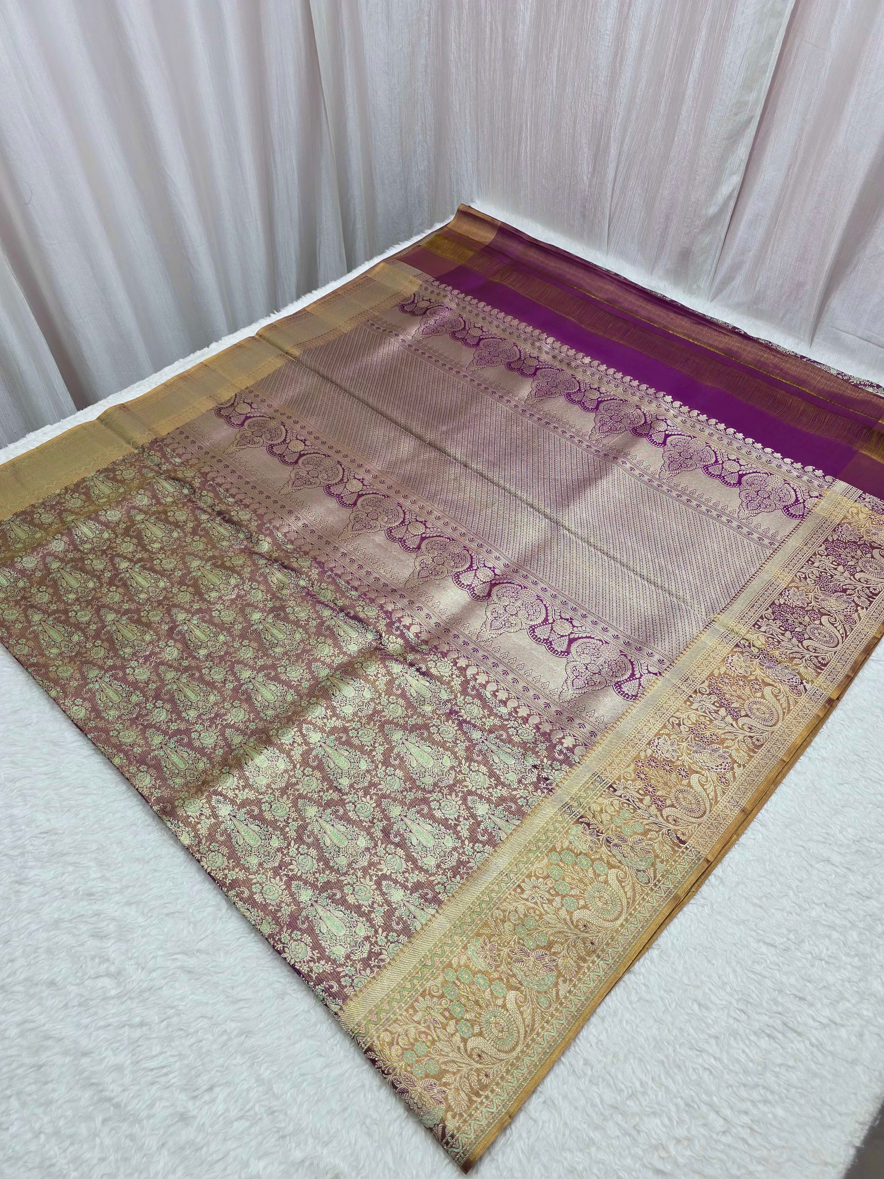 Handloom Mazantha Pink Silk Saree thumbnail 3