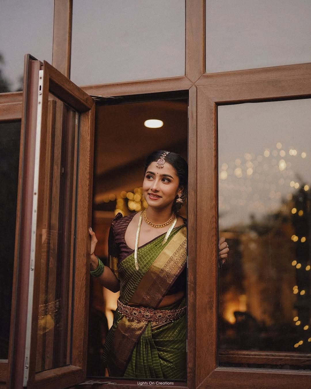 Green Gold Kanjivaram Festive — border detail