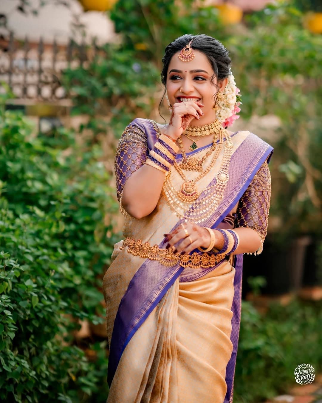 Purple Gold Bridal Heirloom