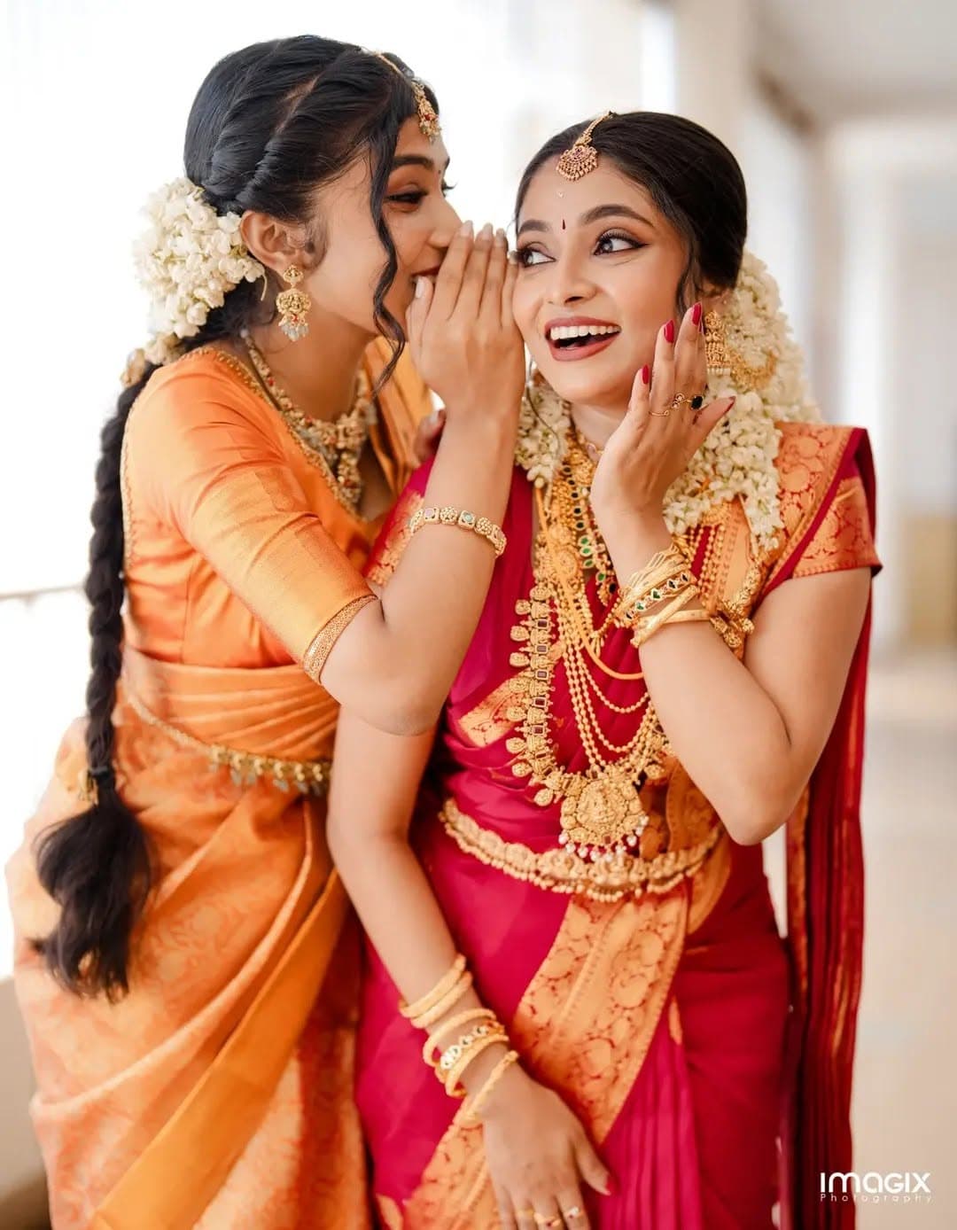 Red Gold Kanjivaram Bridal Saree — border detail